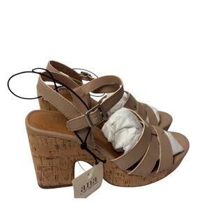 A.N.A A NEW APPROACH ANA BILLIE NUDE SIZE 9.5 WOMEN HEELS BRAND NEW WITH TAGS